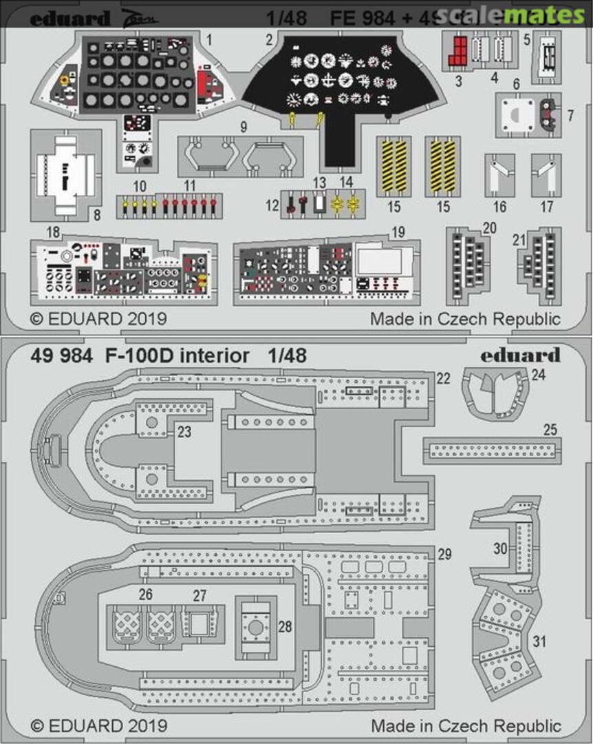 Boxart F-100D interior 49984 Eduard