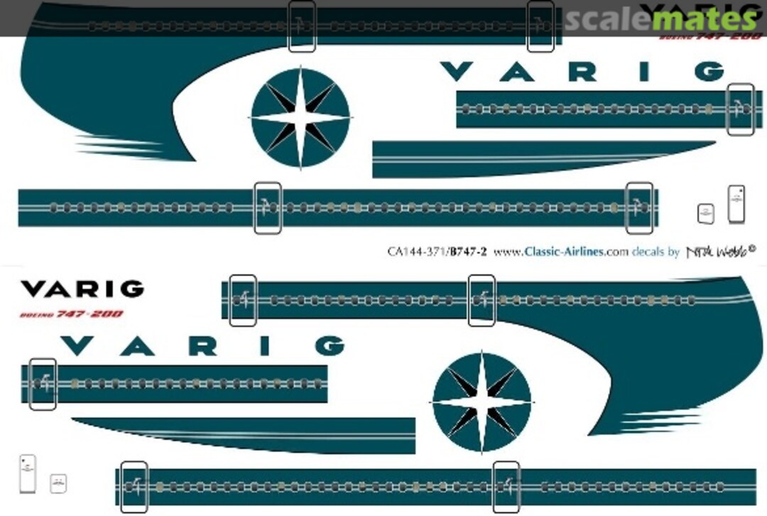 Boxart Varig 747-2 (delivery) CA144-371 Classic Airlines