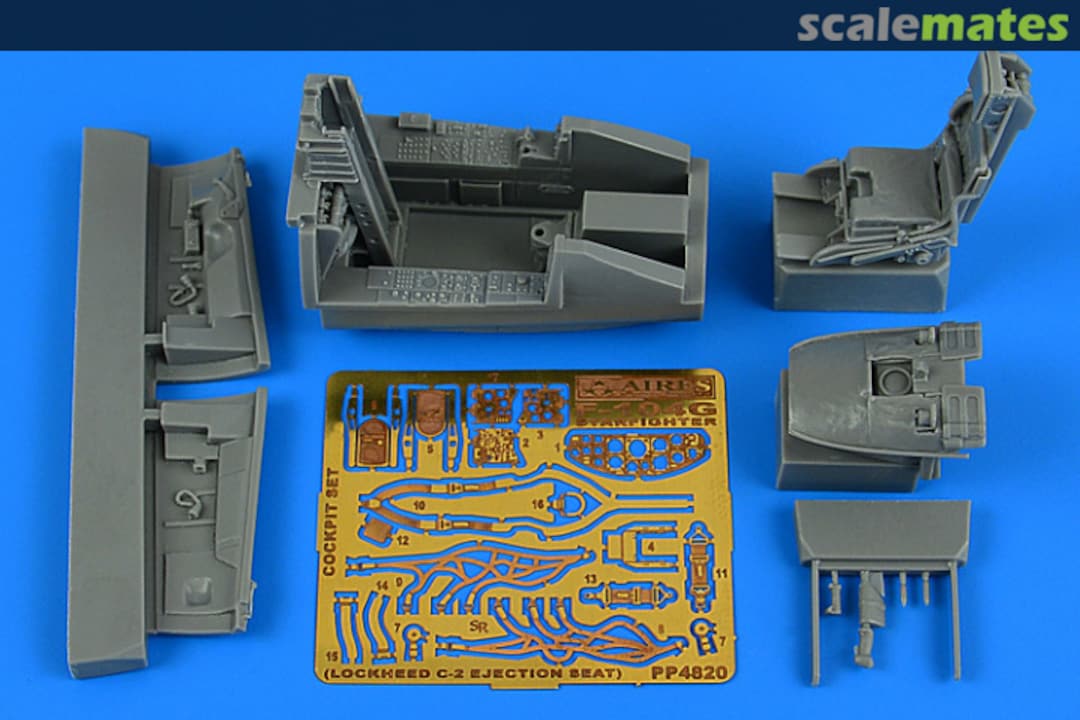 Boxart F-104G Starfighter cockpit set (c-2 ejection Seat) 4820 Aires
