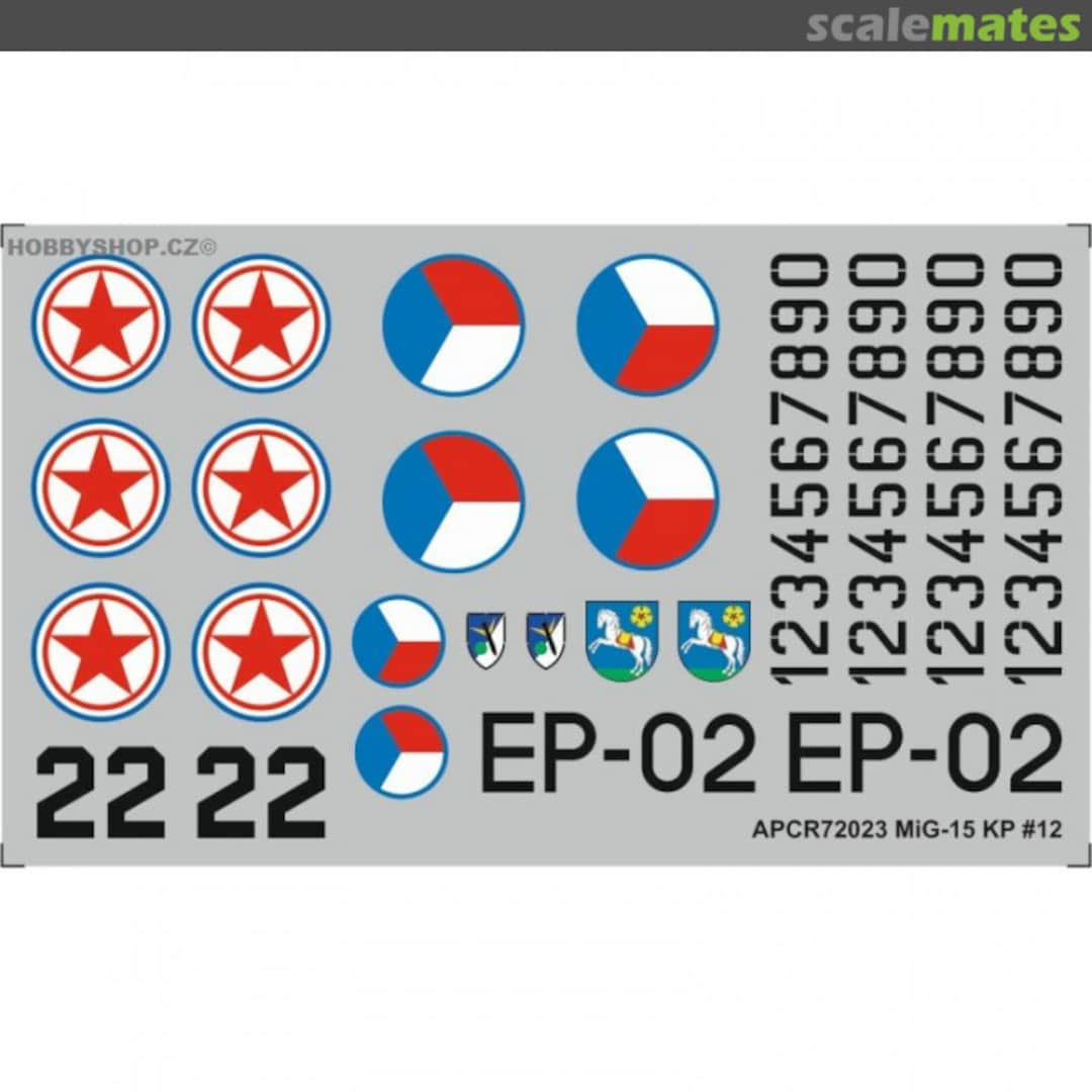 Boxart MiG-15 KP #12 APCR72023 APC Decals