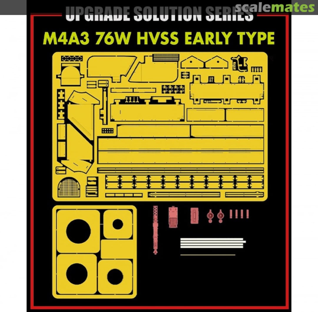 Contents M4A3 76W HVSS Early Type detail set 2026 Rye Field Model