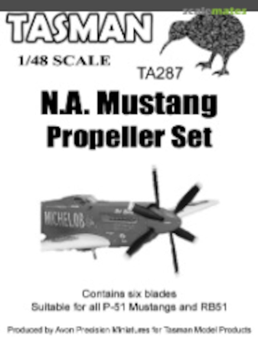 Boxart N.A. Mustang Propeller Set TA287 Tasman Model Products