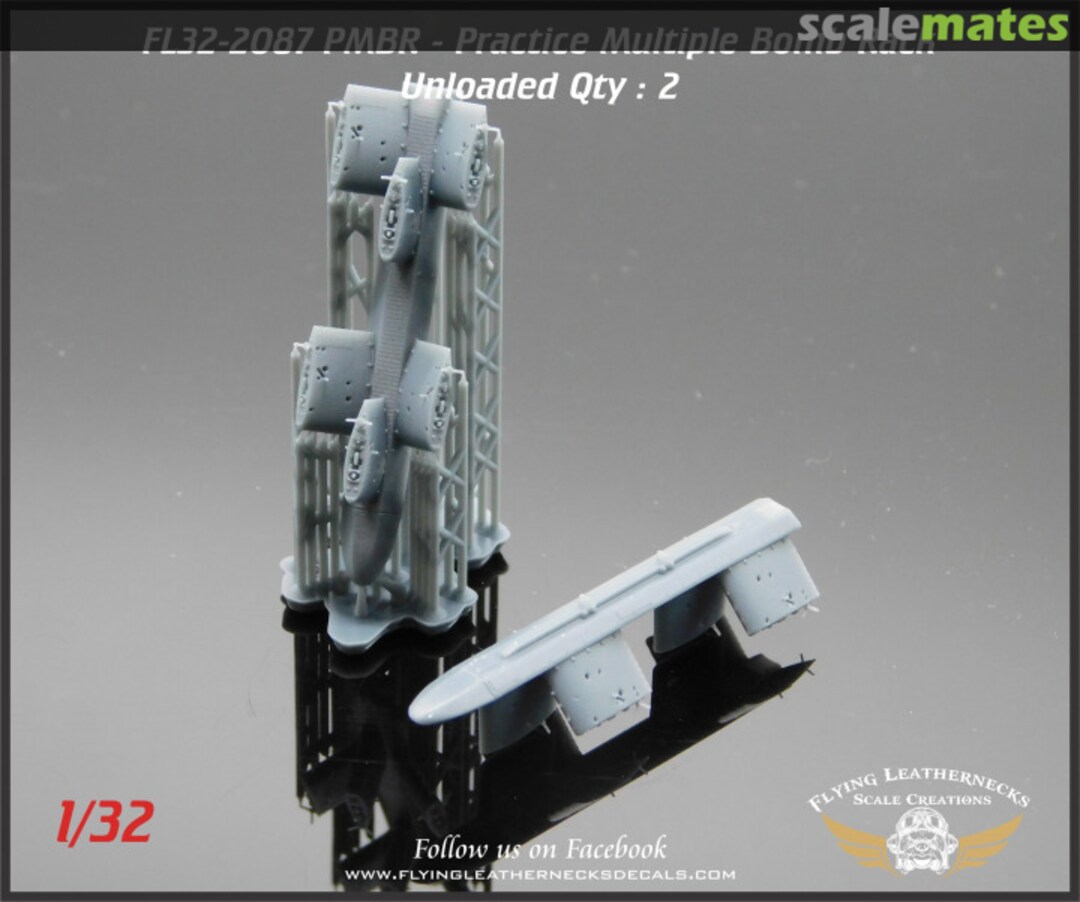 Boxart PMBR - Practice Multiple Bomb Rack 2 pcs. FL32-2087 Flying Leathernecks