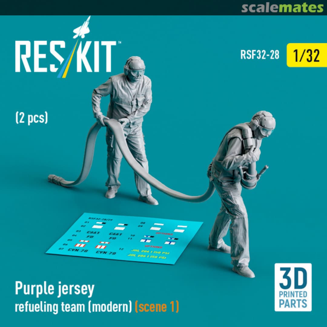 Boxart Purple jersey refueling team (modern) (scene 1) (2 pcs) RSF32-0028 ResKit