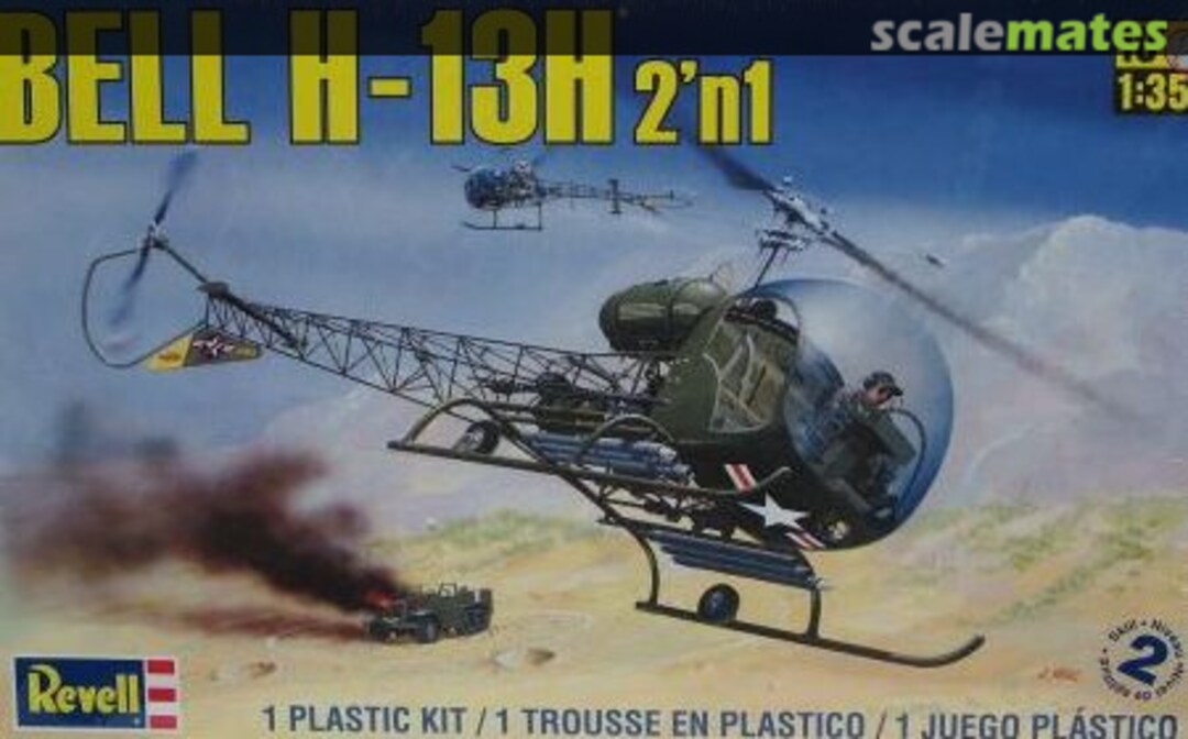 Boxart Bell H-13H 2 'n 1 85-5313 Revell