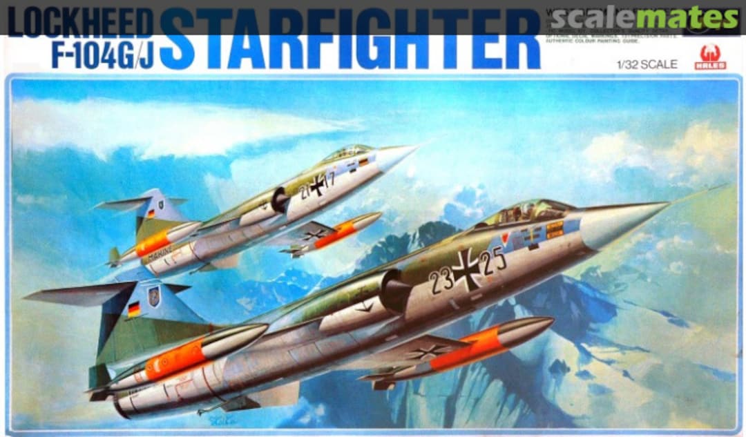 Boxart Lockheed F-104G/J Starfighter JS-124 Hasegawa/Hales