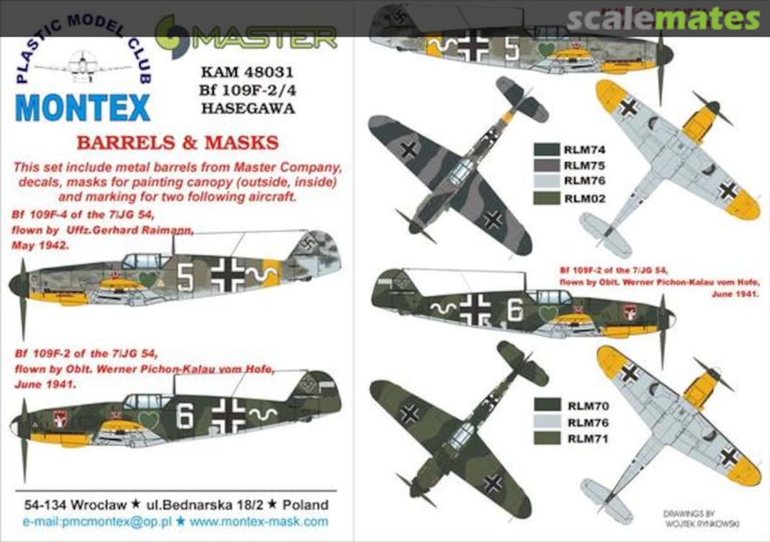 Boxart Bf 109F-2/4 KAM48031 Montex