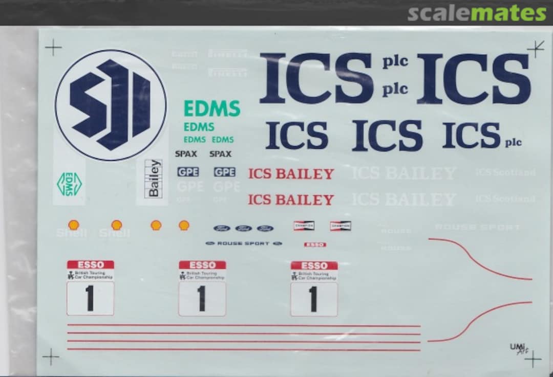Boxart Ford Sierra RS500 ICS Andy Rouse BTCC '90  Group C Motorsport Decals