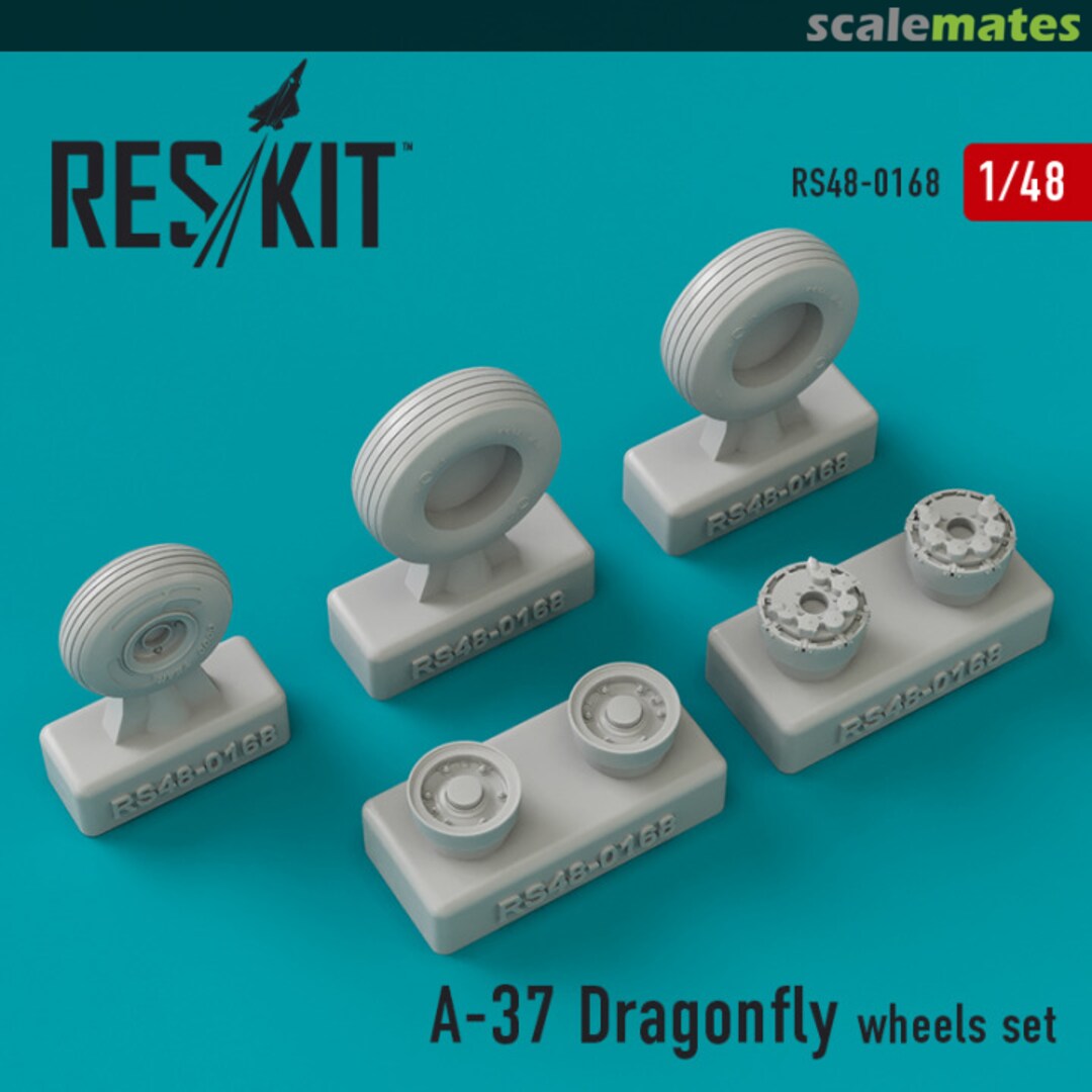 Boxart A-37 Dragonfly - Wheels Set RS48-0168 ResKit