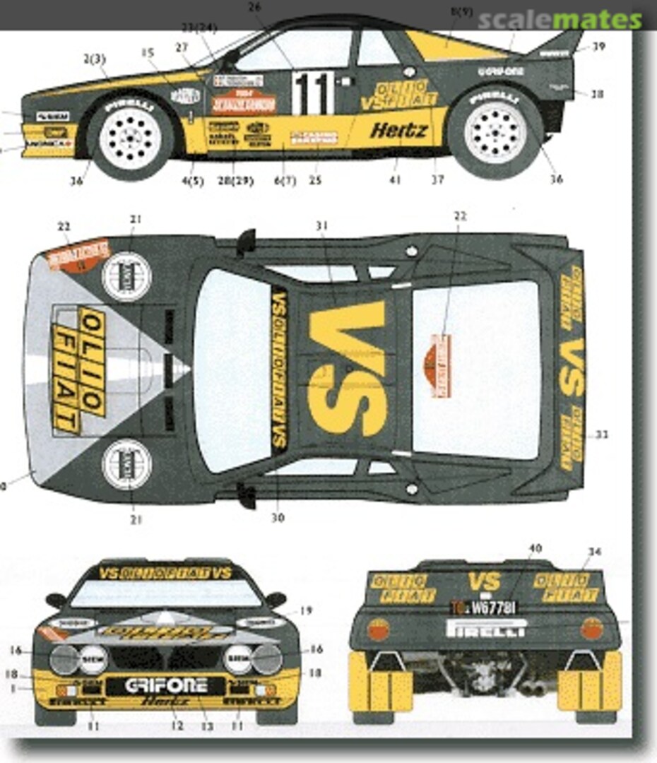 Boxart Lancia 037 "Olio Fiat" ST27-DC397 Studio27