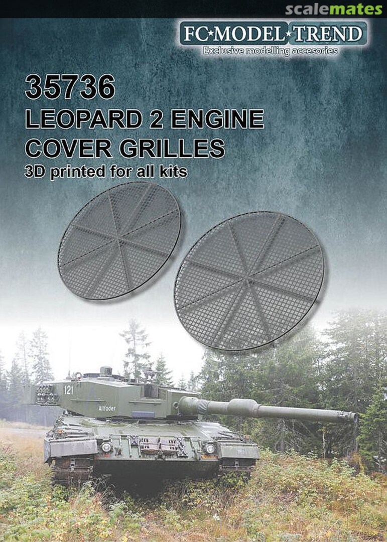 Boxart Leopard 2 Engine Cover Grilles 35736 FC Model Trend