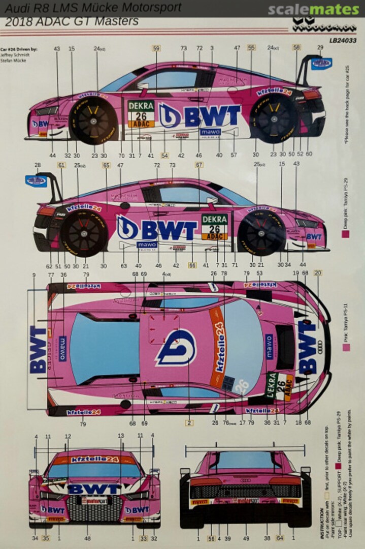 Boxart Audi R8 LMS GT3 Mücke Motorsport LB24033 LB Production