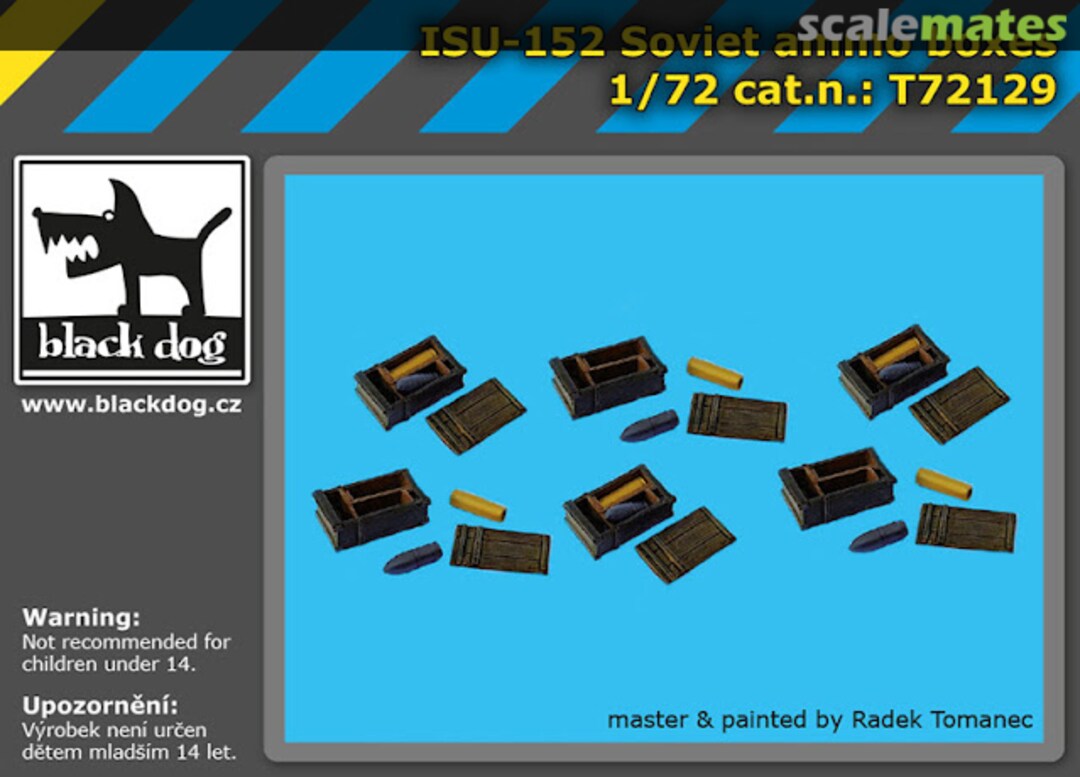 Boxart ISU-152 Soviet ammo boxes T72129 Black Dog