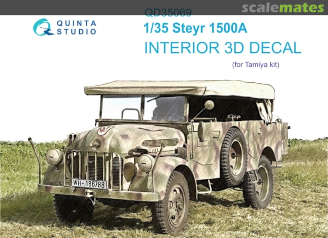 Boxart Steyr 1500A interior 3D decals QD35069 Quinta Studio