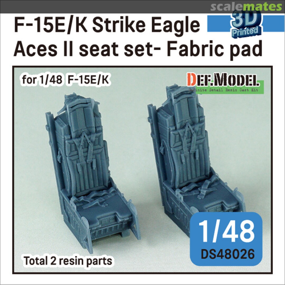 Boxart F-15E/K Strike Eagle Aces II seat set- Fabric pad DS48026 Def.Model