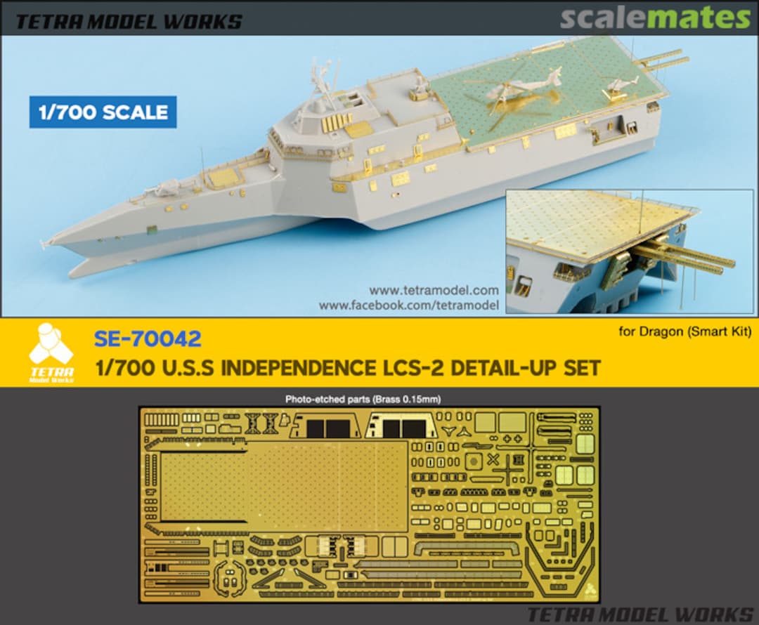 Boxart USS Independence LCS-2 Detail-up Set SE-70042 Tetra Model Works