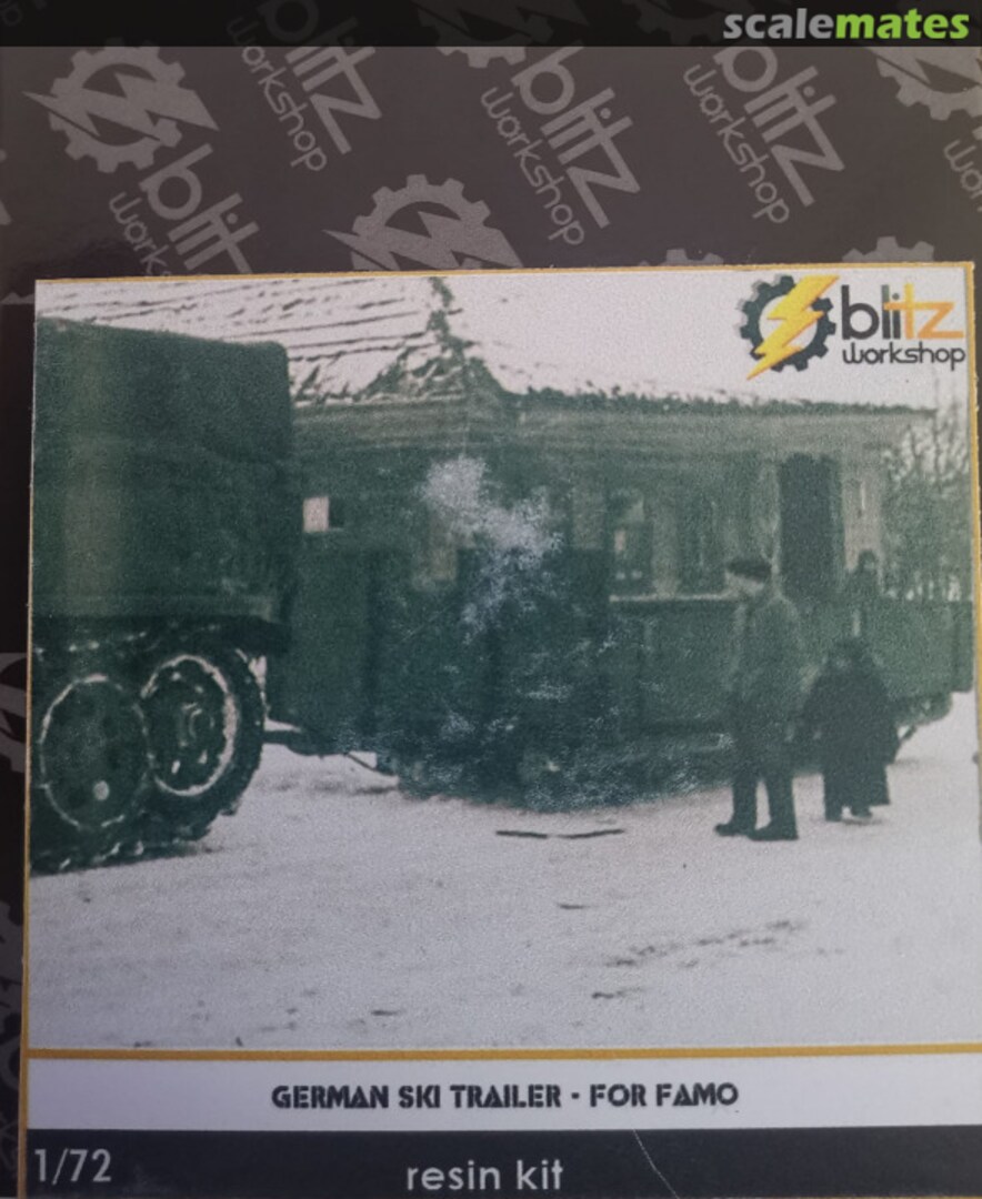 Boxart German Ski Trailer - for FAMO 72 Blitz Workshop