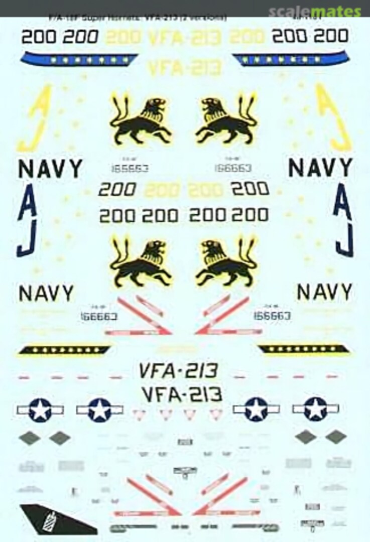 Boxart VFA-213 `Blacklions` CAG 48-1101 SuperScale International