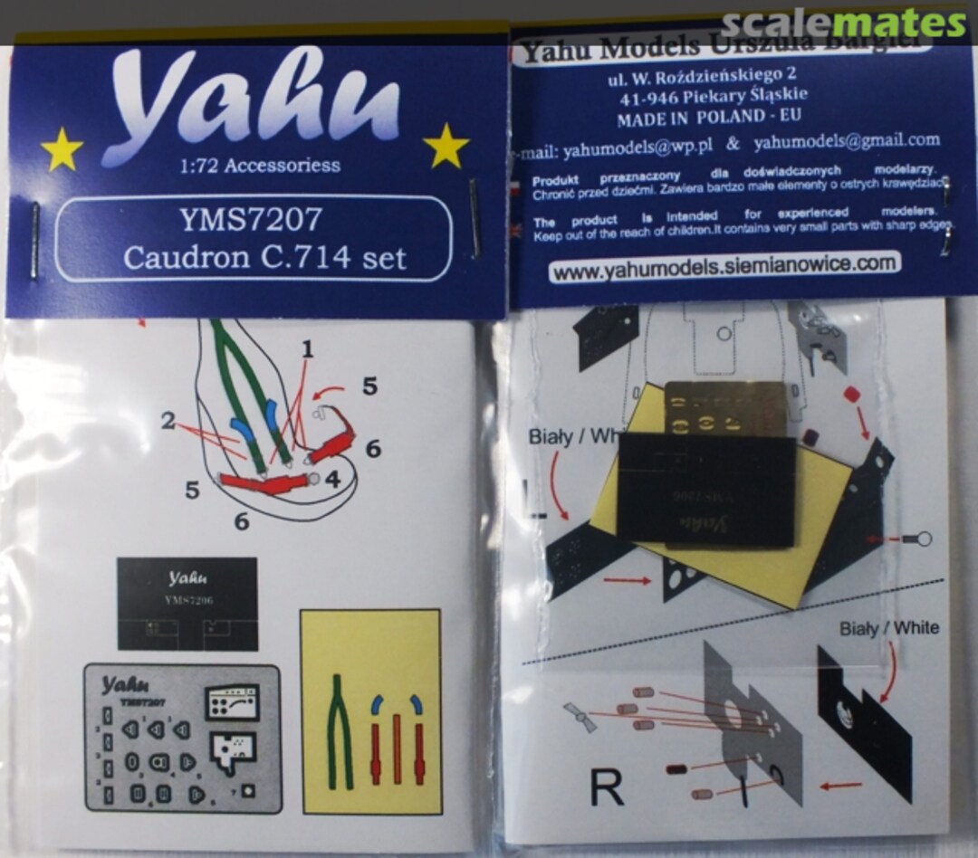 Boxart Caudron 714 set YMS7207 Yahu Models