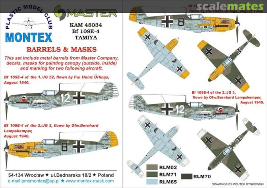 Boxart Bf 109E-4 KAM48034 Montex