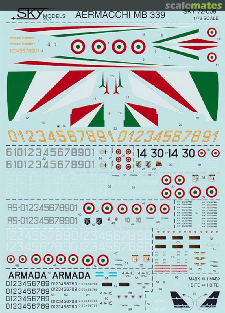 Boxart Aermacchi MB-339 72-009 Sky Models