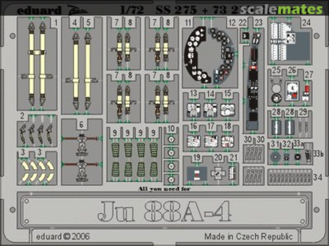 Boxart Ju 88A-4 interior 73275 Eduard