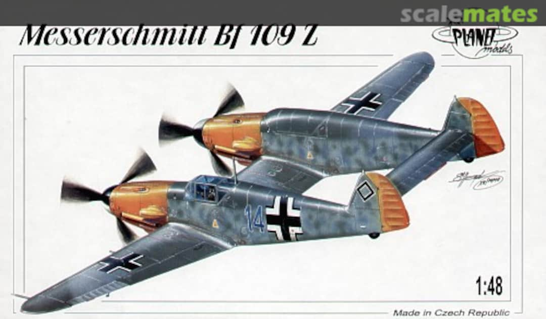 Boxart Messerschmitt Bf 109 Z PLT086 Planet Models