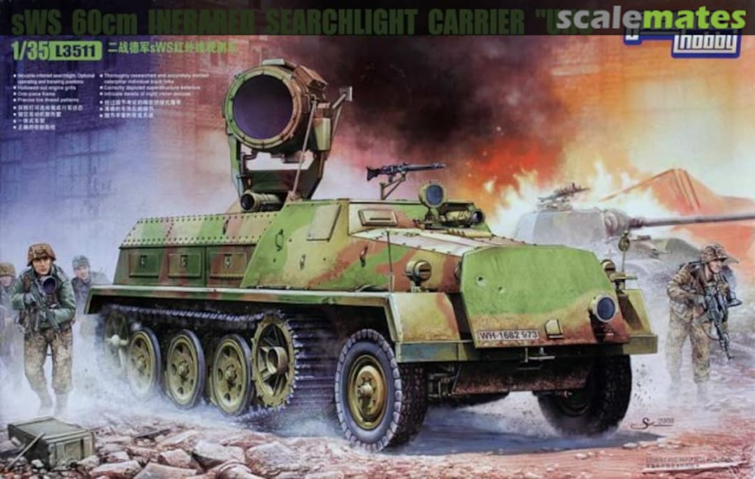 Boxart sWS 60cm Infrared Searchlight Carrier 'UHU' L3511 Great Wall Hobby