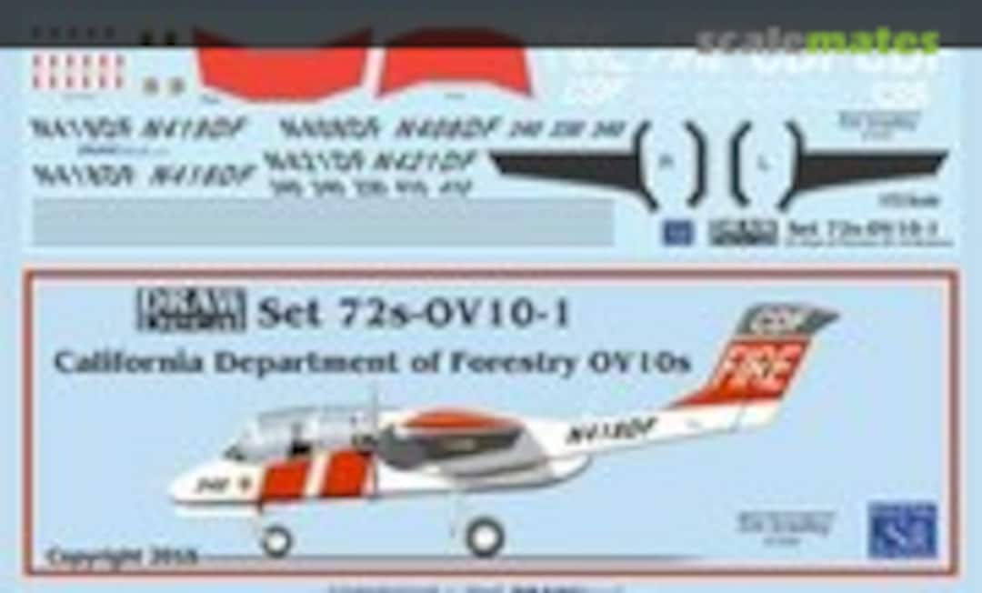 1:72 California Department of Forestry Broncos (Draw Decal 72-OV10-1)