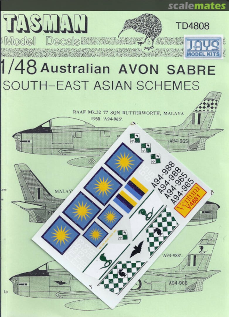 Boxart Avon Sabre TD4808 Tasman Model Products