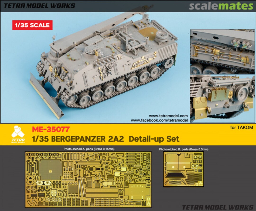 Boxart Bergepanzer 2A2 Detail-Up set ME-35077 Tetra Model Works