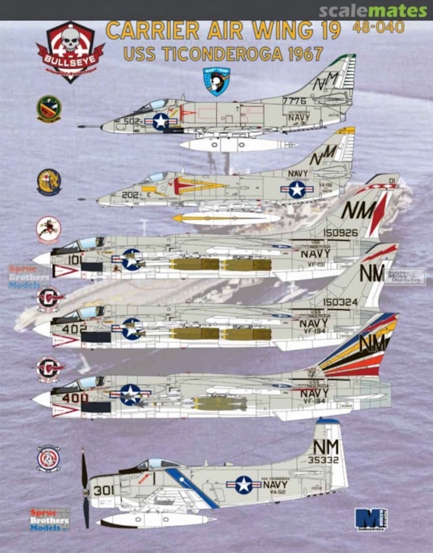 Boxart Carrier Air Wing 19 48-040 Bullseye Model Aviation