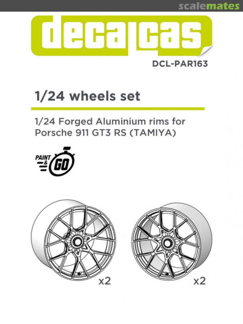 Boxart Forged aluminium rims for Porsche 911 (992) GT3 RS DCL-PAR163 Decalcas