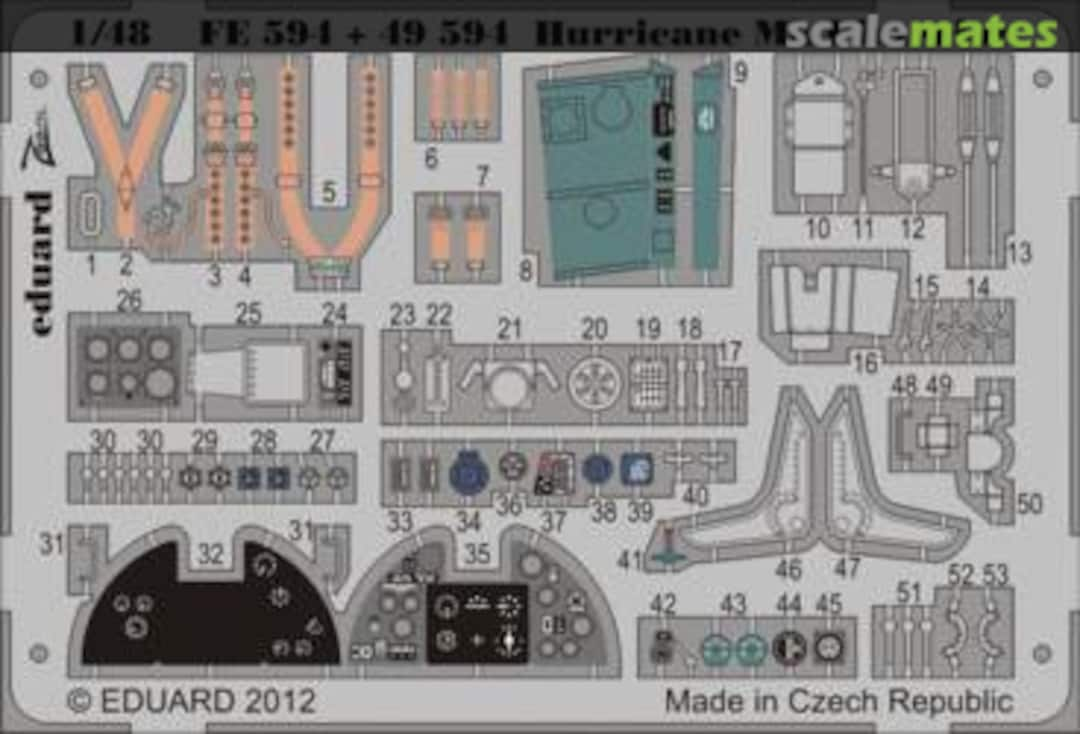 Boxart Hurricane Mk.I interior FE594 Eduard