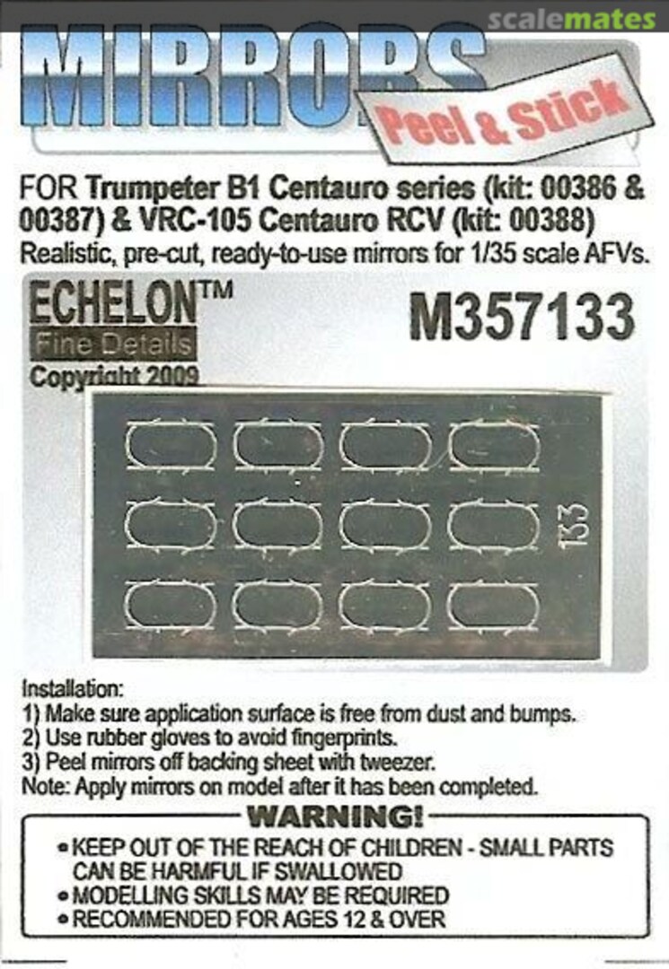 Boxart Centauro series Mirrors (Trumpeter) M357133 Echelon Fine Details