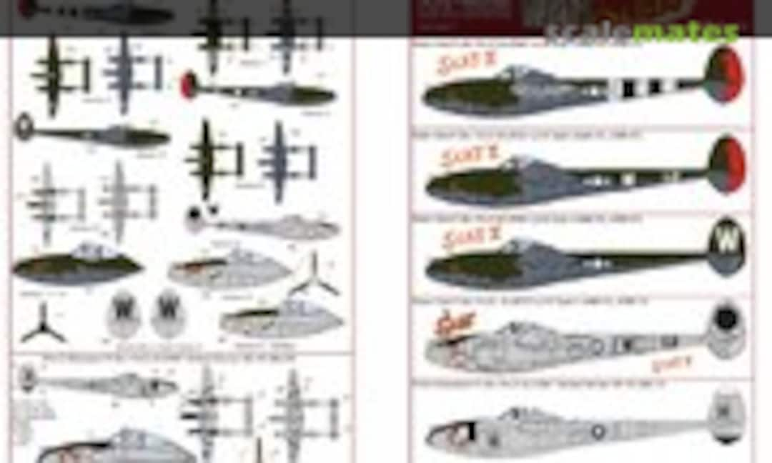 1:48 P-38J Lightnings (Kits-World KW148077)