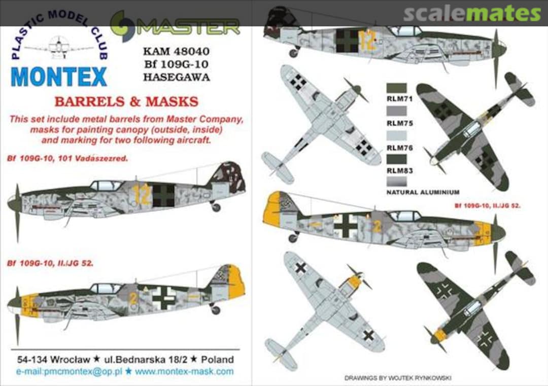 Boxart Bf 109G-10 KAM48040 Montex