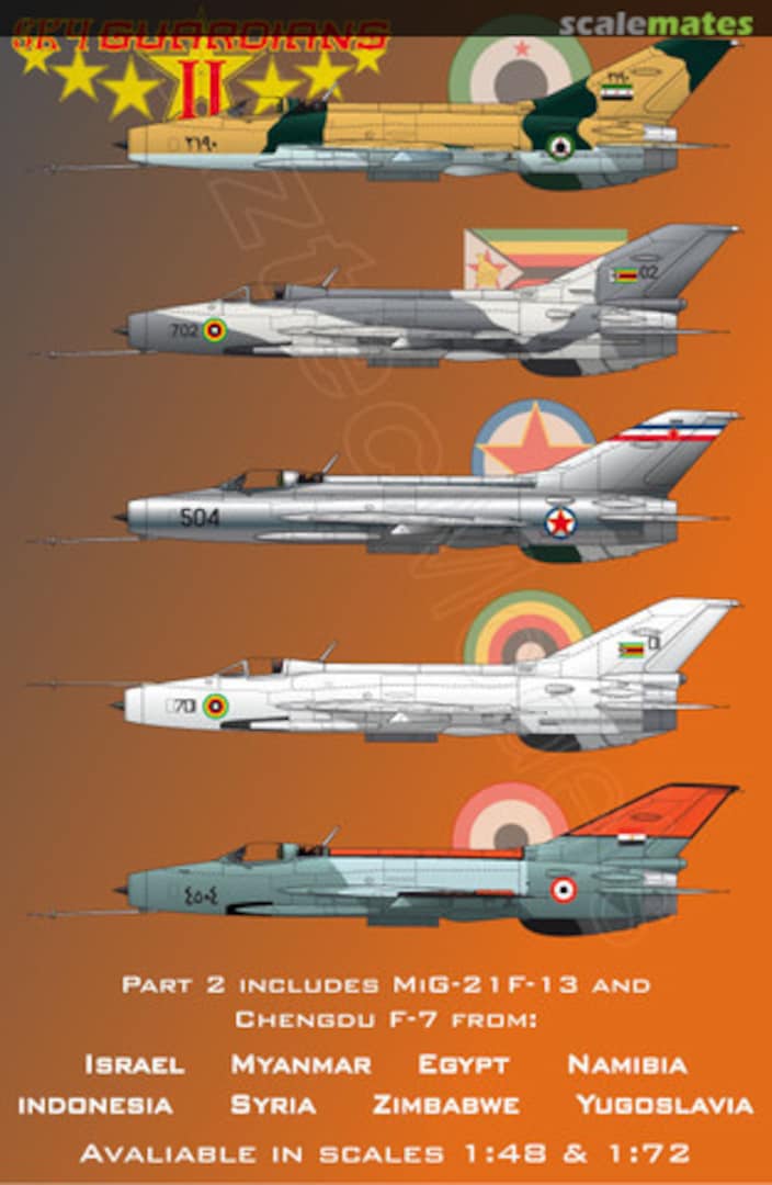 Boxart MiG-21F-13 and Chengdu J-7 72-052 Aztec Models