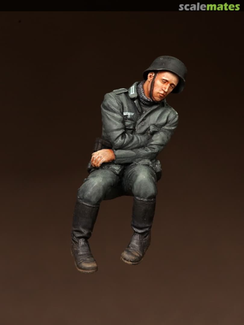 Boxart Sleeping german panzergrenadier. 3574 SOGA Miniatures