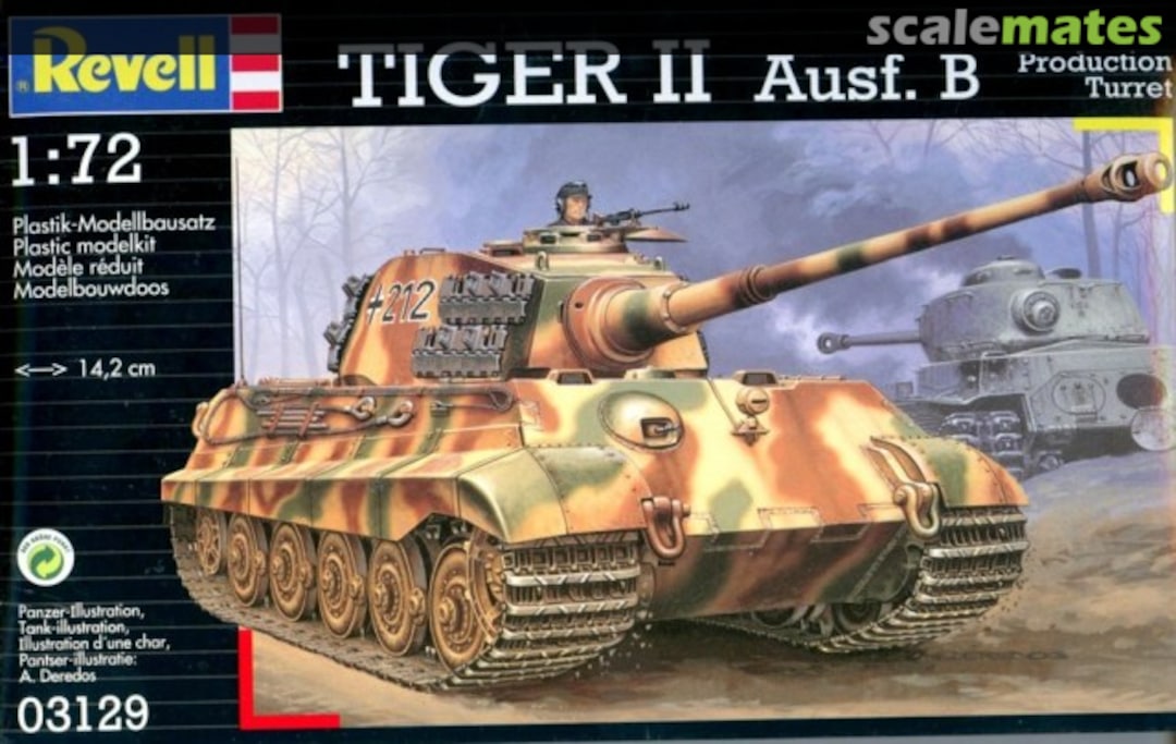 Boxart Tiger II Ausf. B Production Turret 03129 Revell