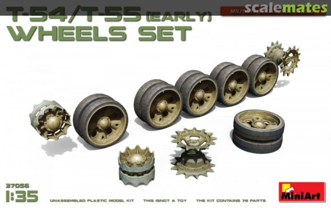 Boxart T-54/T-55 Wheels Set 37056 MiniArt