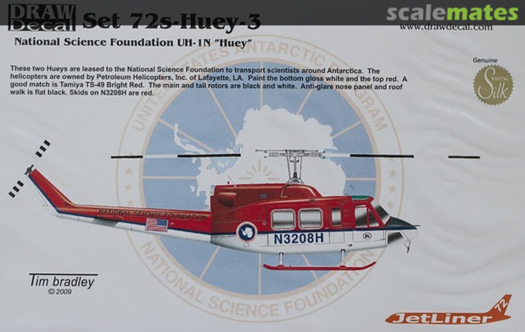 Boxart National Science Foundation UH-1N Huey 72-Huey-3 Draw Decal