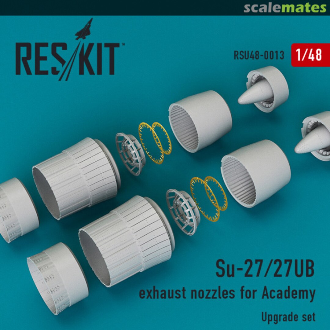 Boxart Su-27/27UB exhaust nozzles RSU48-0013 ResKit