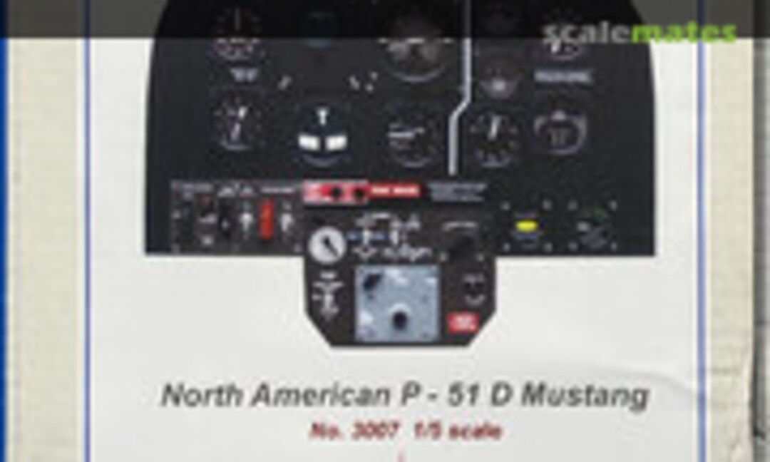 1:4 North American P-51D Mustang Inst.Panel (Aero Cockpit 3007)