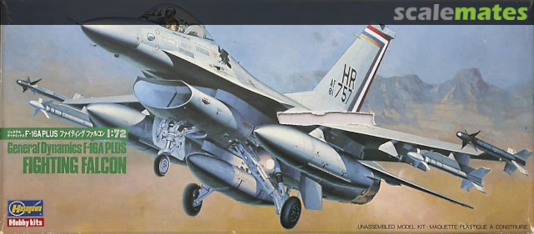 Boxart F-16A Plus Fighting Falcon 601 Hasegawa