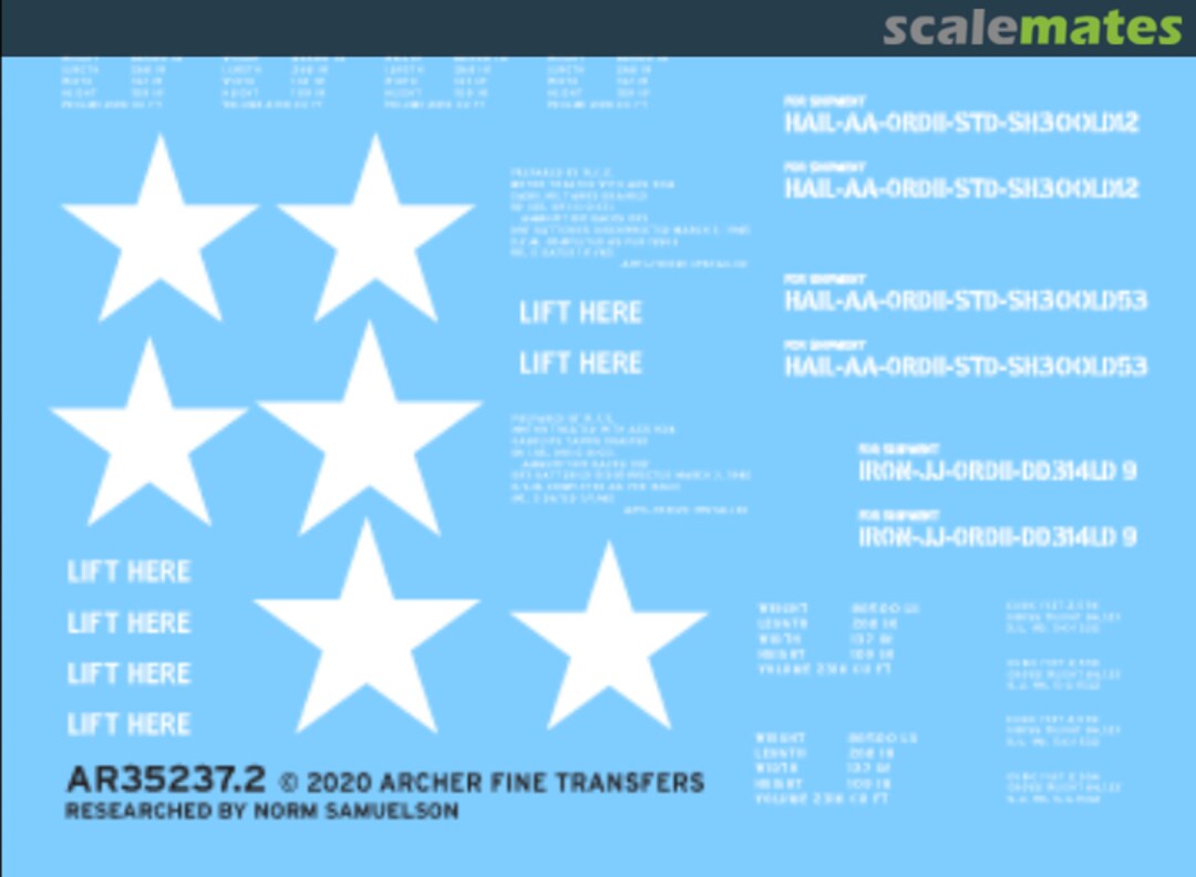 Boxart T-26 Pershing tank markings AR35237.2 Archer