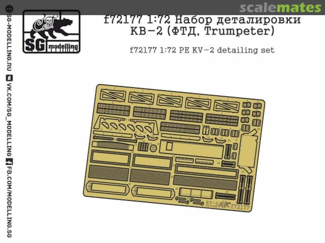 Boxart KV-2 detail set F72177 SG-MODELLING