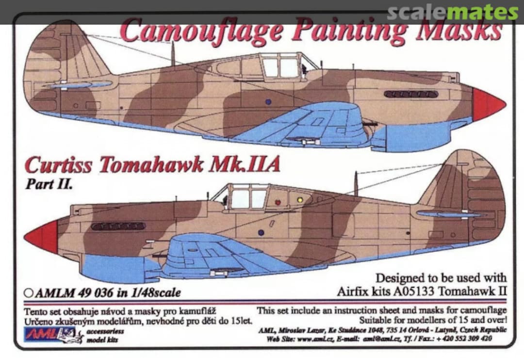 Boxart Curtiss Tomahawk Mk.IIA Amlm 49 036 AML