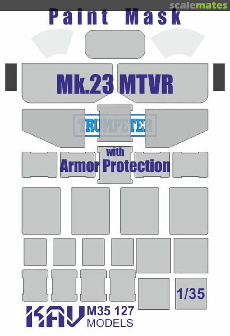 Boxart MTVR Mk.23 with Armor Protection paint masks KAV M35 127 KAV models