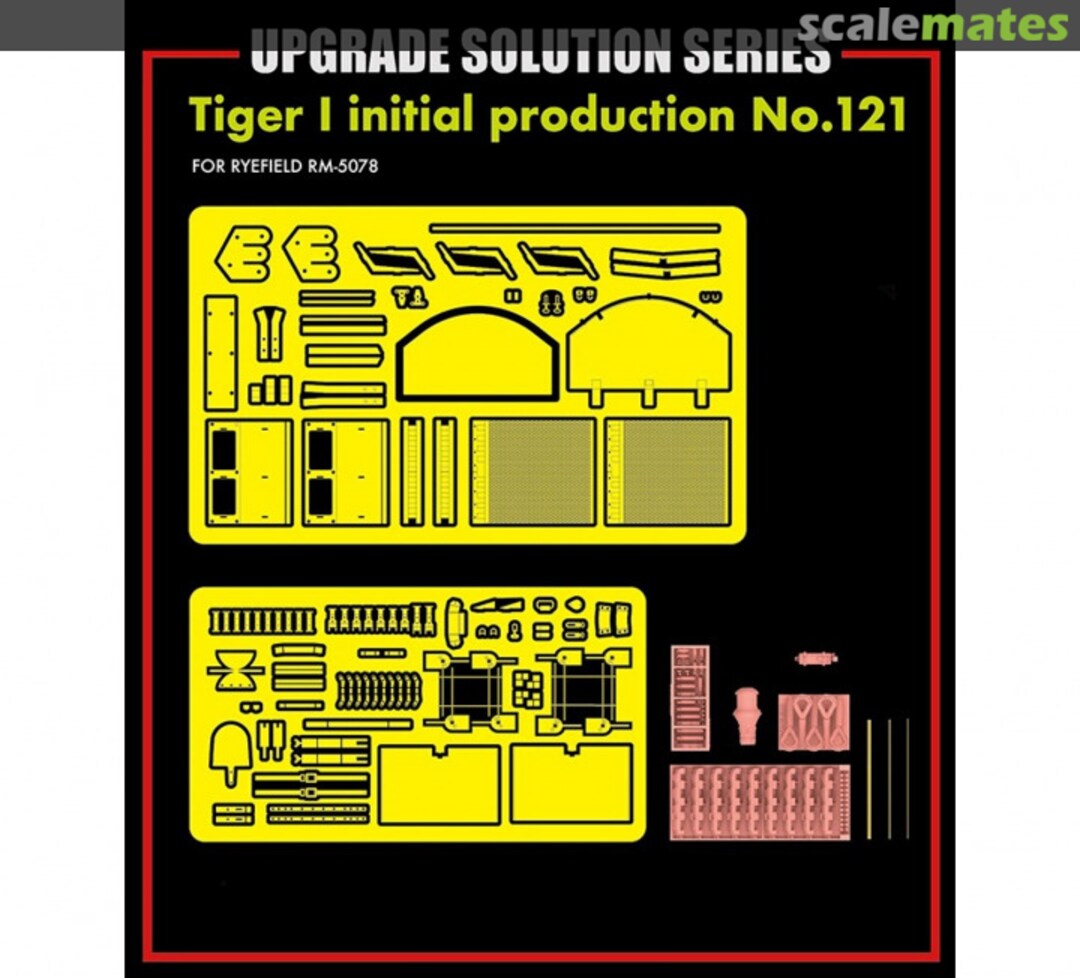 Contents Tiger I initial production No.121 detail set RM-2038 Rye Field Model